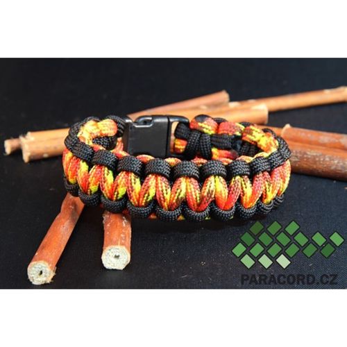 Náramek Paracord MINI KOBRA červená D15