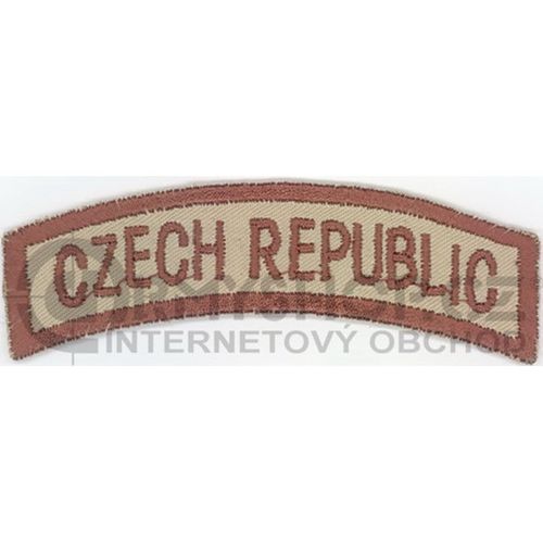 Nášivka: CZECH REPUBLIC [oblouková] vz. 95 béžový | hnědá