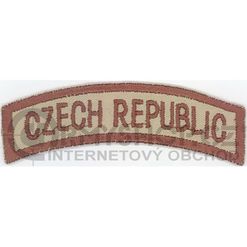 Nášivka: CZECH REPUBLIC [oblouková] vz. 95 béžový | hnědá