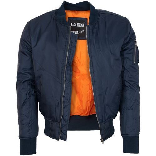 Bunda Basic Bomber Jacket modrá tmavě (navy) 4XL