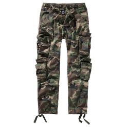 Brandit Kalhoty Pure Slim Fit Trouser woodland L