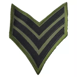 NAVYS nášivka US hodnost SERGANT - OLIV