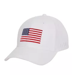 ROTHCO čepice baseball s barevnou US vlajkou BÍLÁ