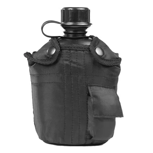 MIL-TEC láhev polní US IMPORT 1l s obalem ČERNÁ