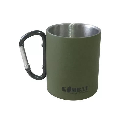 KOMBAT hrnek CARABINER dvoustěnný ZELENÝ