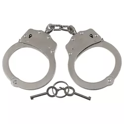 MFH pouta policejní DOUBLE LOCK řetízková STŘÍBRNÁ