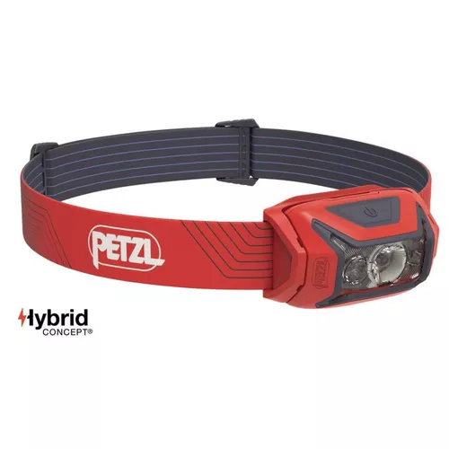 PETZL svítilna čelová ACTIK 2022 ČERVENÁ