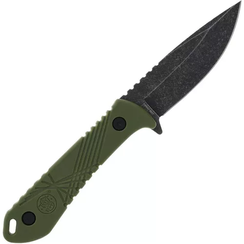 Smith & Wesson nůž s pevnou čepelí HRT s pouzdrem ZELENÝ