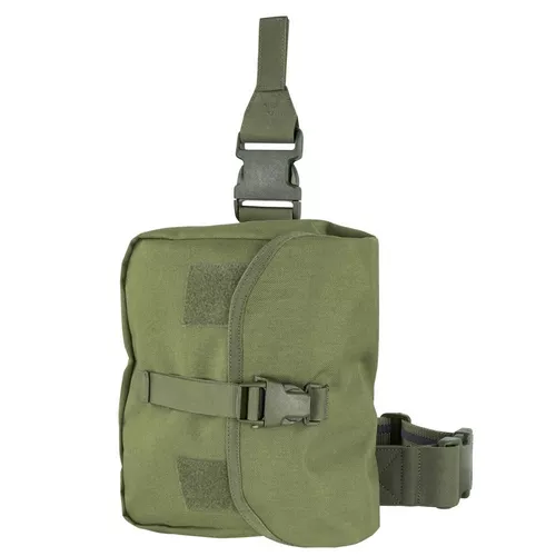 CONDOR OUTDOOR pouzdro RIG na plynovou masku stehenní ZELENÉ