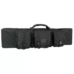 CONDOR OUTDOOR taška na pušku 105 cm se 3 kapsami a popruhem ČERNÁ