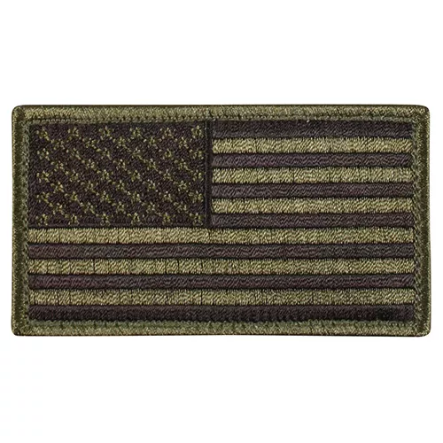 ROTHCO nášivka USA vlajka 4,5 x 8,5 cm ČERNÁ/ZELENÁ
