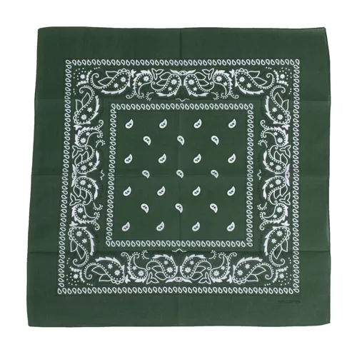 MFH šátek BANDANA 55x55 cm ZELENÁ/BÍLÁ
