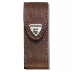 VICTORINOX pouzdro kožené na nůž 91mm 2-4 čtvercové HNĚDÉ