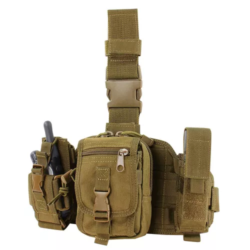 CONDOR OUTDOOR panel stehenní MOLLE s pouzdry COYOTE BROWN