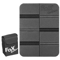 FOX Outdoor podsedák THERMAL skládací s MOLLE pouzdrem ČERNÝ