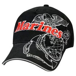 ROTHCO čepice DELUXE US.MARINES baseball ČERNÁ
