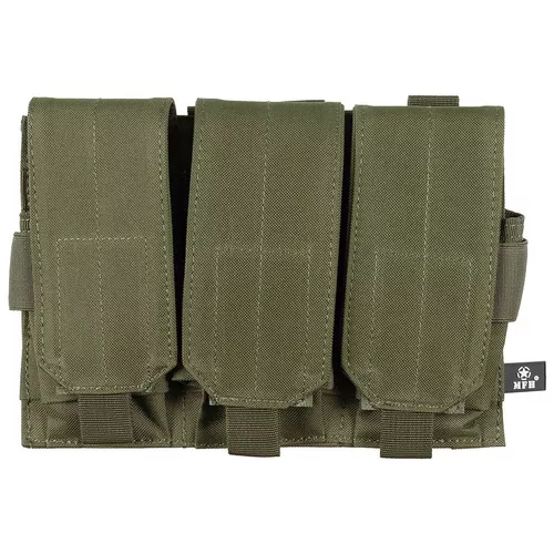 MFH sumka MOLLE na zásobníky M4/M16 trojitá ZELENÁ
