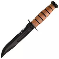 KA-BAR nůž USMC ozubený ČERNÝ