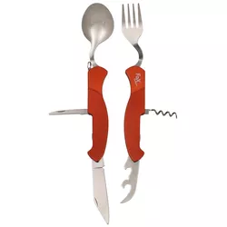 FOX Outdoor příbor cestovní sada 6v1 ORANŽOVÝ
