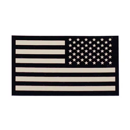 MILITARY RANGE nášivka IFF IR vlajka USA VELCRO reverzní PÍSKOVÁ