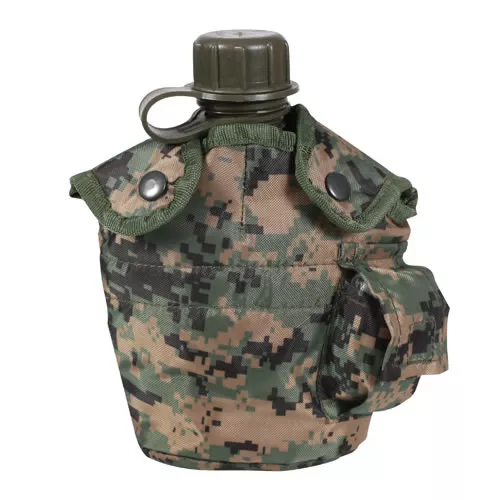 ROTHCO obal na polní láhev US 1L DIGITAL WOODLAND