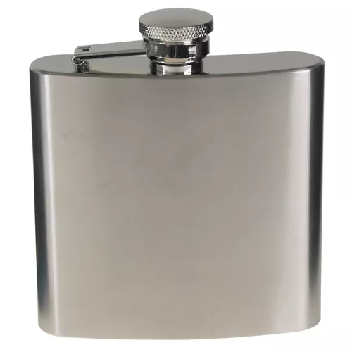 MFH placatka 170ml (6 OZ) chrom mat STŘÍBRNÁ