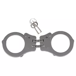 MIL-TEC pouta policejní DOUBLE LOCK pevná STŘÍBRNÁ