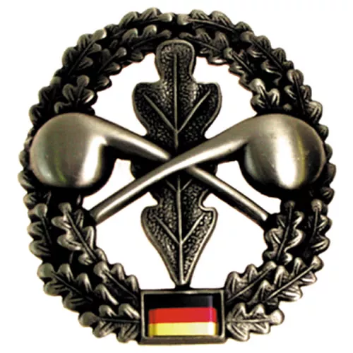 Bundeswehr odznak BW na baret ABC-Abwehrtruppe kovový