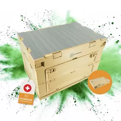 BUSHPEAK bedna skládací úložná Flexbox 50L PÍSKOVÁ