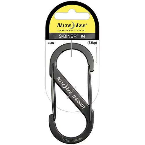 NiteIze karabina S-Biner 9cm ČERNÁ