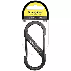 NiteIze karabina S-Biner 9cm ČERNÁ