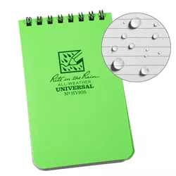 RITE IN THE RAIN blok voděodolný TOP-SPIRAL 3x5" notebook malý HI VIS