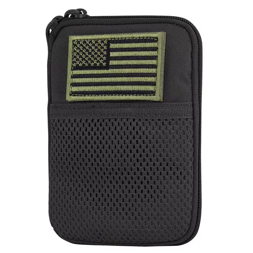 CONDOR OUTDOOR pouzdro MOLLE univerzální s vlajkou ČERNÉ