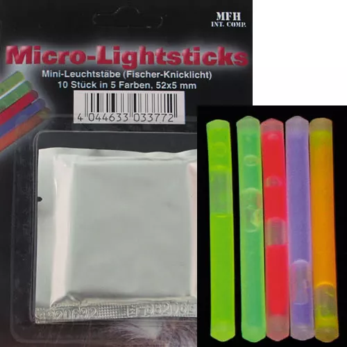 MFH světlo chemické mini 10ks 5 barev
