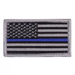 ROTHCO nášivka USA vlajka MODRÁ linka VELCRO