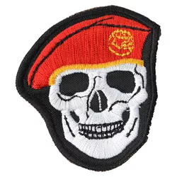 NAVYS nášivka LEBKA baret v barvě ČERVENÉ