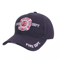 ROTHCO čepice DELUXE FIRE DEPARTMENT baseball MODRÁ