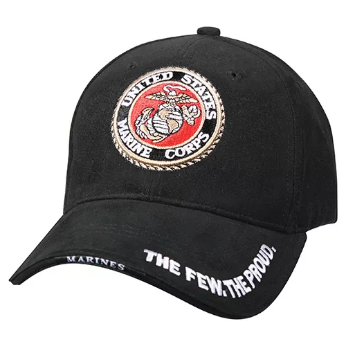 ROTHCO čepice DELUXE USMC G & A LOGO baseball ČERNÁ