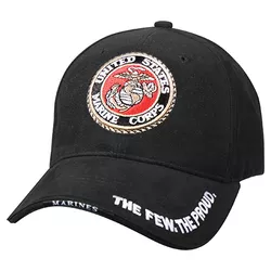 ROTHCO čepice DELUXE USMC G & A LOGO baseball ČERNÁ