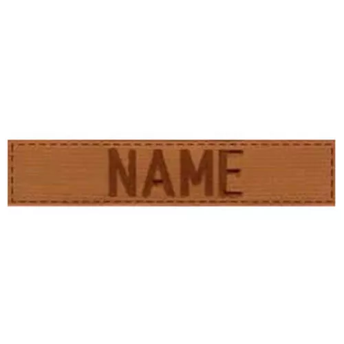 MILITARY RANGE nášivka jmenovka "NAME" 12,5 cm VELCRO COYOTE