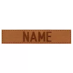 MILITARY RANGE nášivka jmenovka "NAME" 12,5 cm VELCRO COYOTE