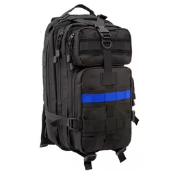 ROTHCO batoh ASSAULT I TRANSPORT s modrým pruhem ČERNÝ