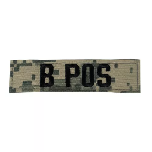 MILITARY RANGE nášivka krevní skupina B POS VELCRO ACU DIGITAL