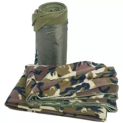 MIL-TEC deka POLY-FLEECE 150x200 s obalem WOODLAND