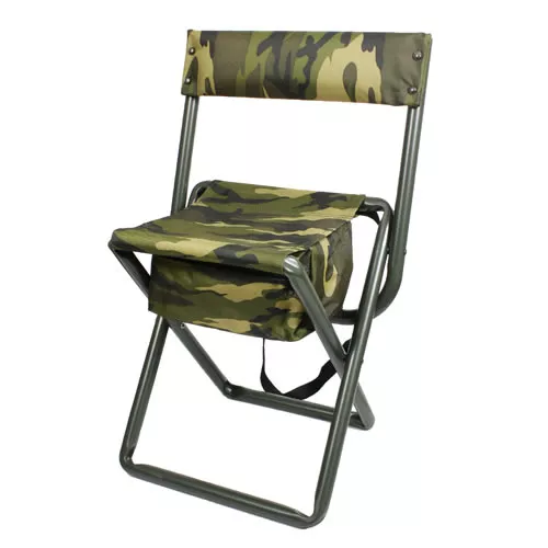 ROTHCO stolička skládací s vakem QUIET CAMO WOODLAND