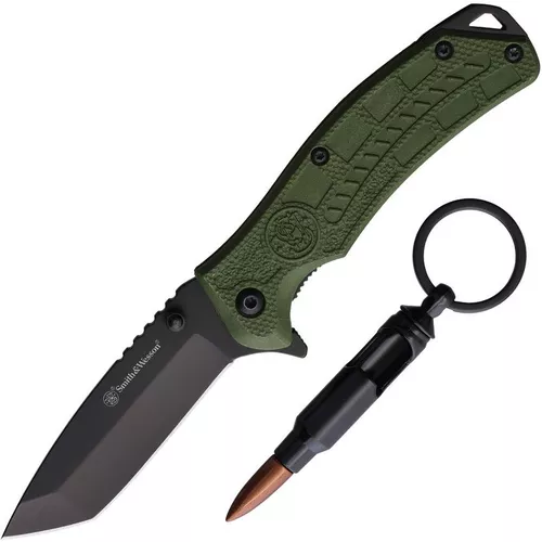 Smith & Wesson nůž zavírací H.R.T. COMBO tanto čepel ZELENÝ