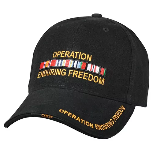 ROTHCO čepice DELUXE ENDURING FREEDOM baseball ČERNÁ