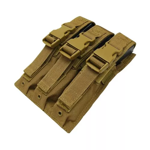 CONDOR OUTDOOR sumka MOLLE trojitá na zásobníky MP5 COYOTE BROWN