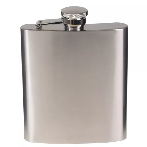 MFH placatka 225ml (8 OZ) chrom mat STŘÍBRNÁ