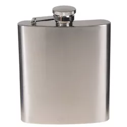 MFH placatka 225ml (8 OZ) chrom mat STŘÍBRNÁ